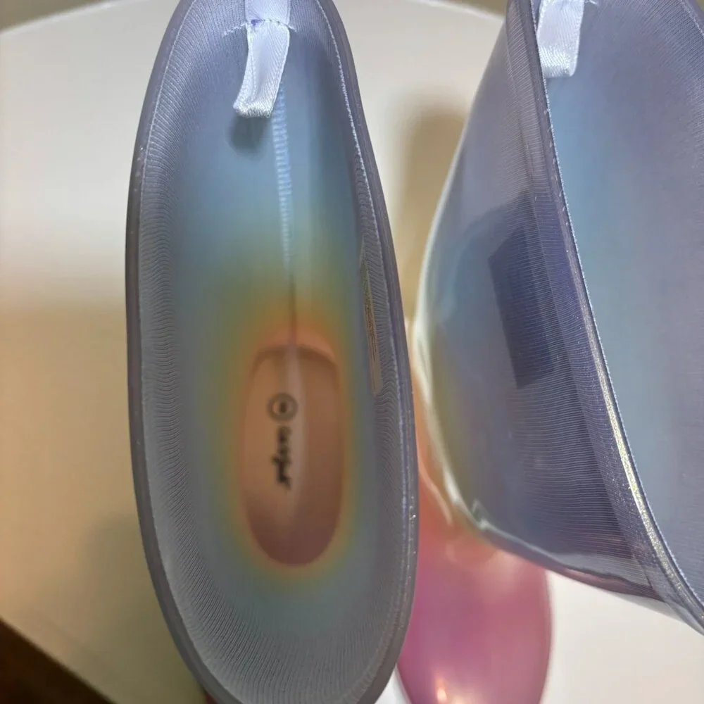 🌈Rainbow Kids Rubber Rainboots Cat & Jack Size 2 - Picture 6 of 8